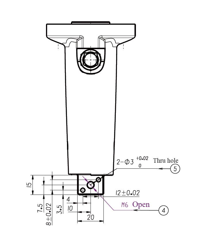 2 Diagrama de instalación Pinza de robot industrial de Z-EFG-R