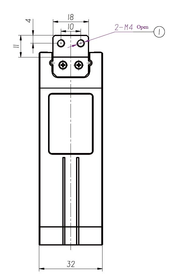 2 Diagrama de instalação do Z-EFG-12 Pinça de robô industrial