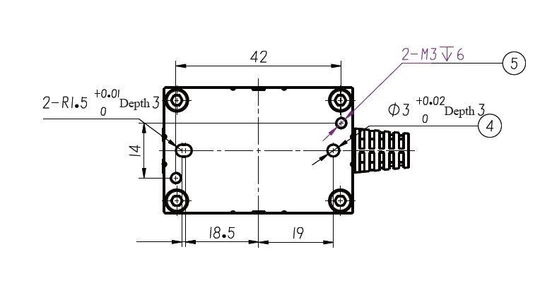3 Diagrama de instalación de la pinza de robot industrial Z-EFG-12