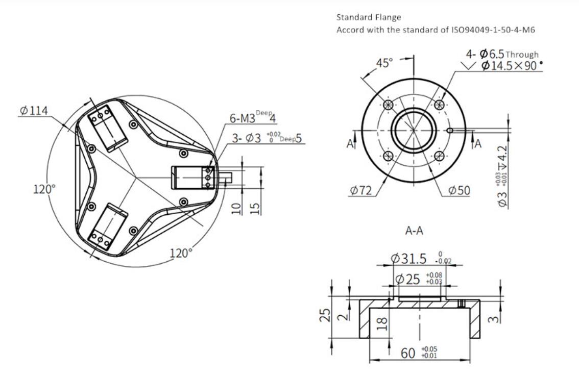 3-lub puab tsaig hluav taws xob gripper loj