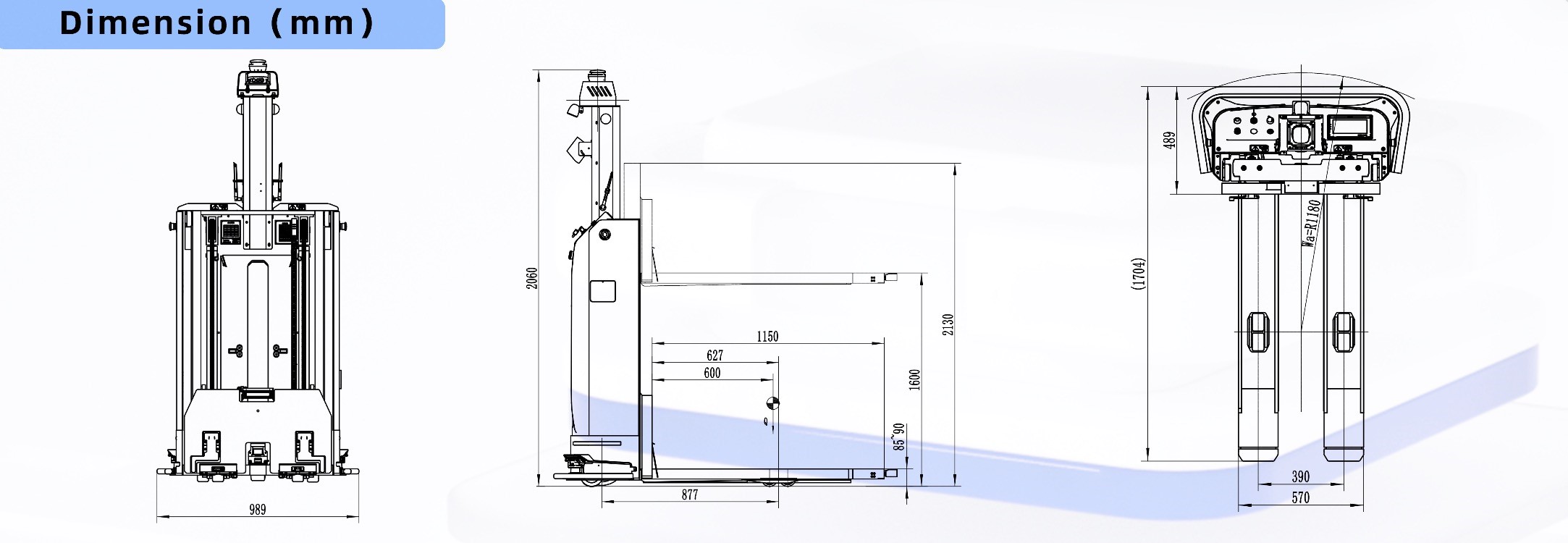 Dimansyon SFL-CDD14 Smart Forklift