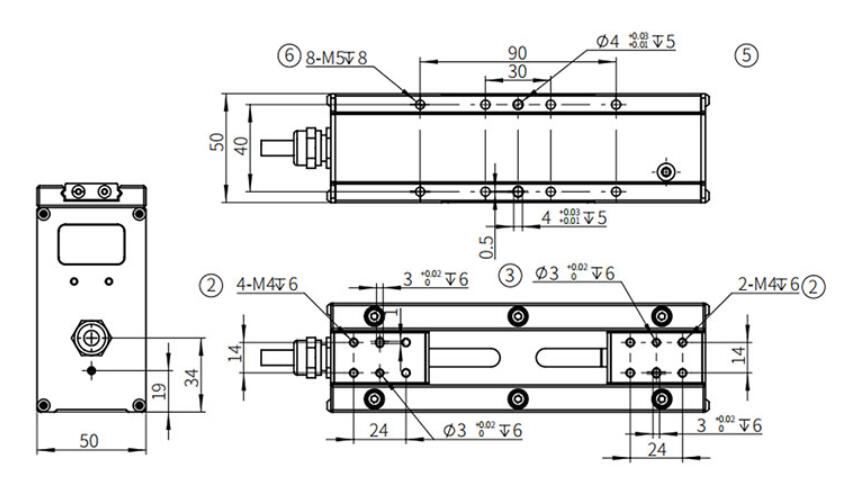 Kích thước kẹp gắp điện Z-EFG 80-200