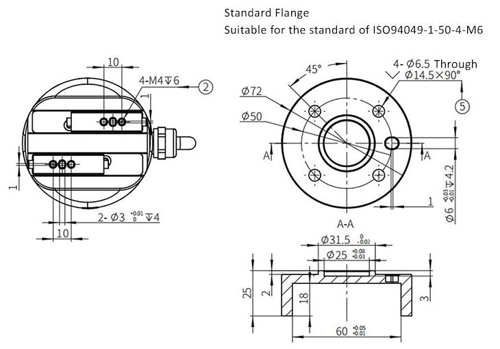 Dimensions de la pinça Z-EFG-C50 2