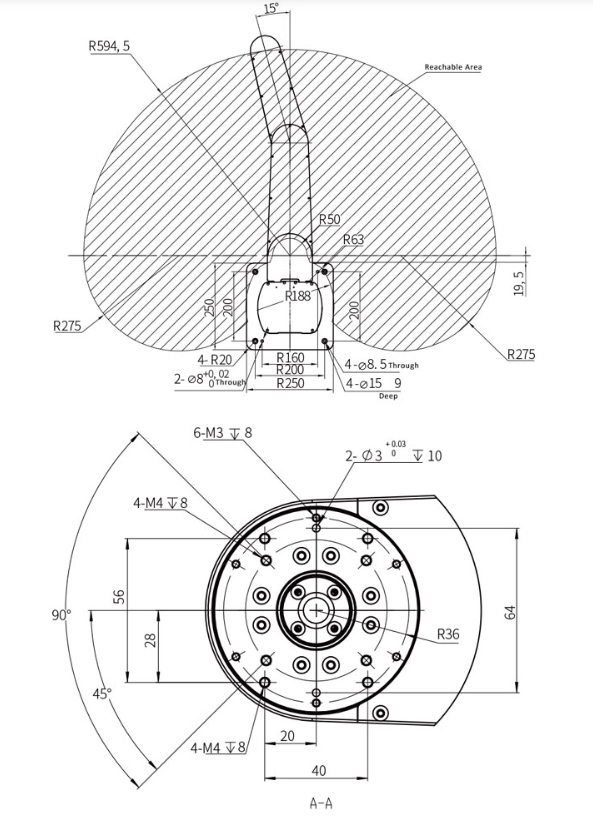 Z 팔 4160B 로봇 팔 12