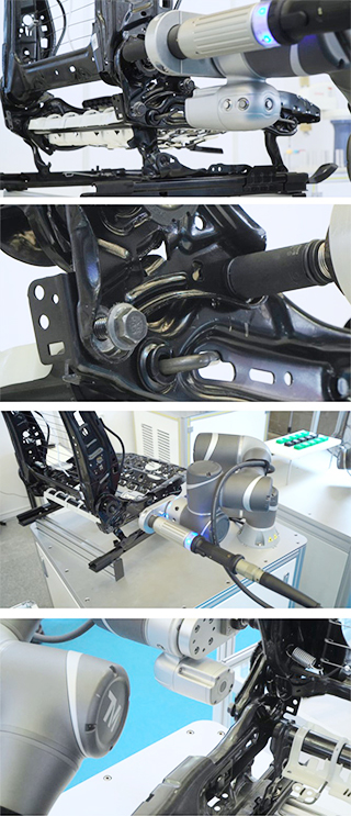 The Cobot to Drive Screw on the Vehicle Seat