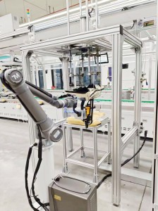 The cobot in auto interior assembly
